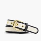 J.Crew Canvas and leather belt