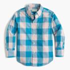 J.Crew Kids' Secret Wash shirt in buffalo plaid