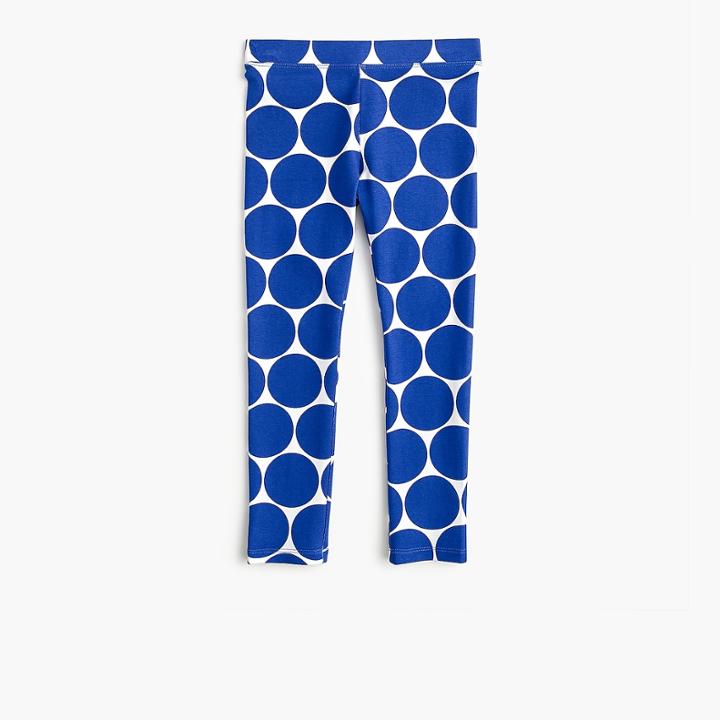 J.Crew Girls' cropped everyday leggings in dots