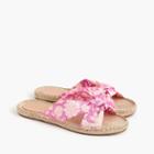 J.Crew Knotted espadrille slides in SZ Blockprints floral