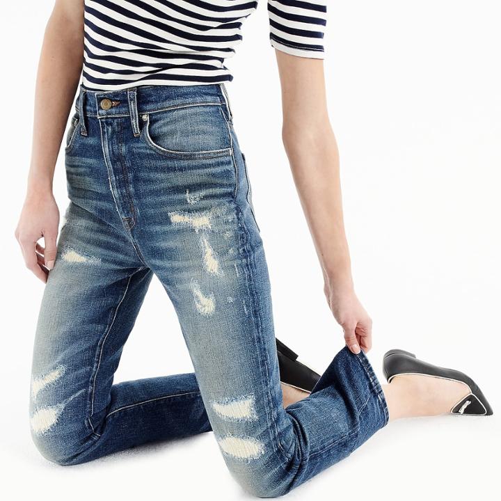 J.Crew Point Sur Stevie X-rocker jean in Thistle wash