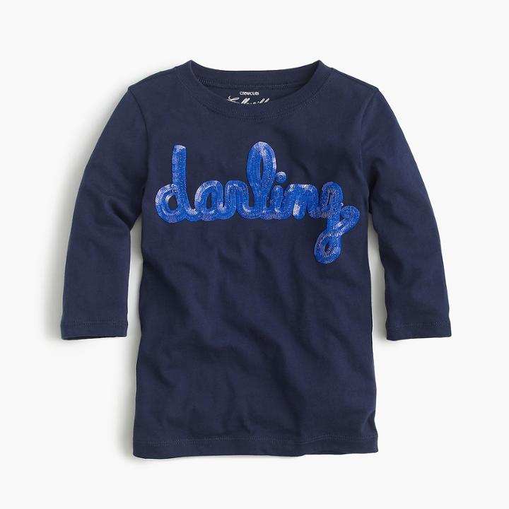 J.Crew Girls' sequin darling T-shirt