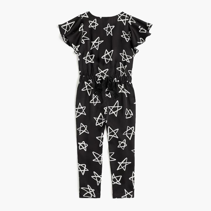 J.Crew Girls' star-printed jumpsuit