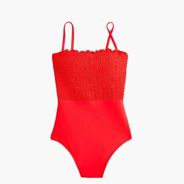 J.Crew Smocked one-piece swimsuit