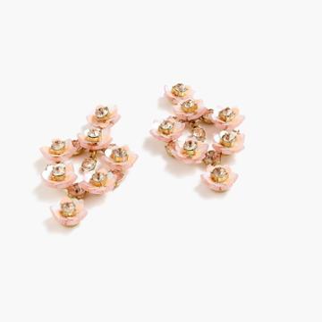 J.Crew Flower blossom statement earrings
