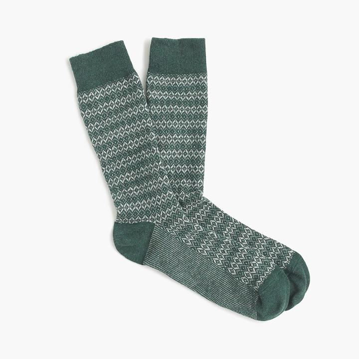 J.Crew Diamond weave socks