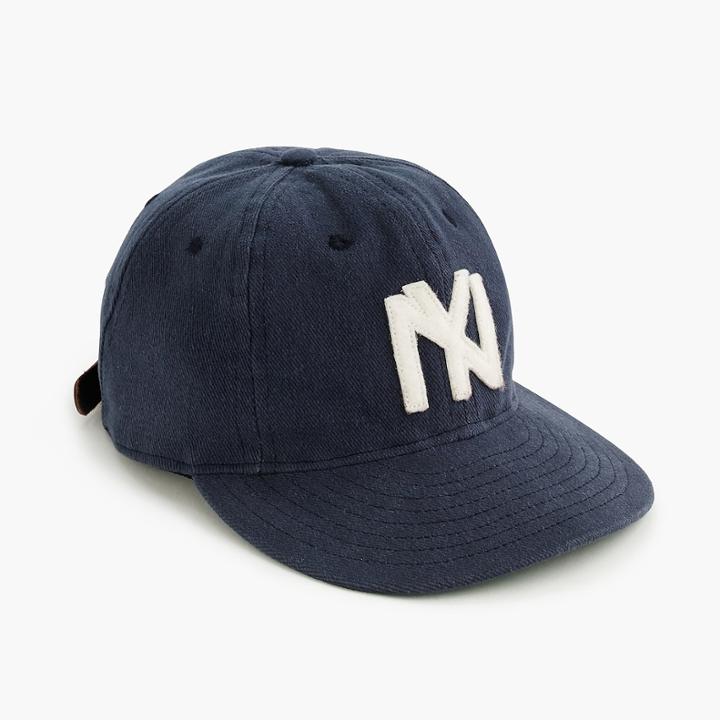 J.Crew Ebbets Field Flannels for J.Crew Brooklyn Eagles ball cap