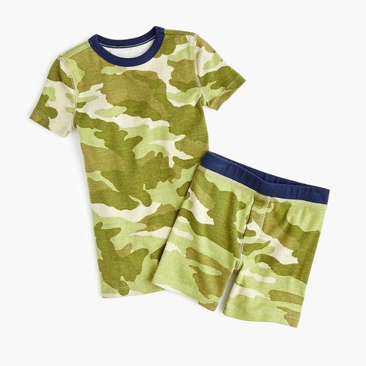 J.Crew Kids' short pajama set in camo