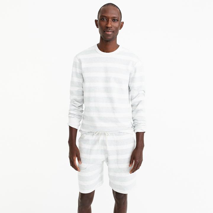 J.Crew Reigning Champ striped sweatshort