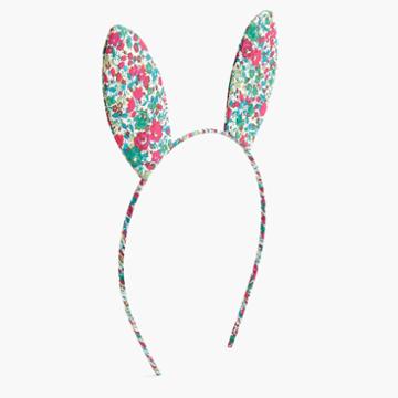 J.Crew Girls' floral bunny ear headband