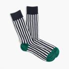J.Crew White striped socks