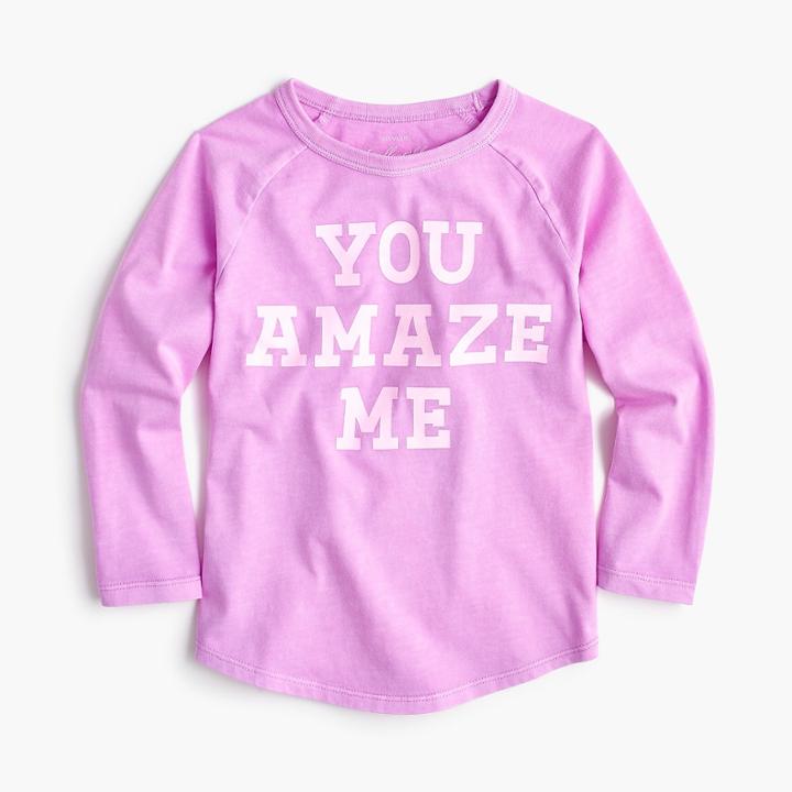 J.Crew Girls' You Amaze Me T-shirt