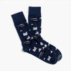 J.Crew Corgi lightweight pattern socks