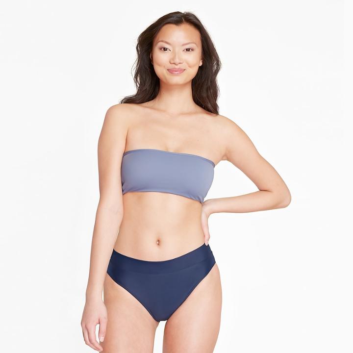 J.Crew Summersalt classic Turn Down bikini bottom in blue