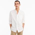 J.Crew Band-collar American Pima cotton oxford with mechanical stretch