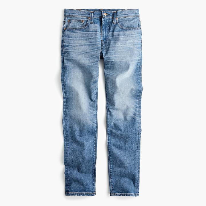 J.Crew 484 Slim-fit distressed stretch jean in Stockton wash