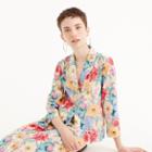 J.Crew Collection silk pajama shirt in Liberty melody floral