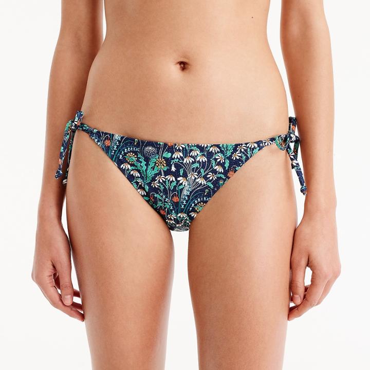 J.Crew String bikini bottom in Liberty alpine pasture