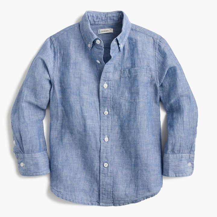 J.Crew Kids' cotton-linen shirt