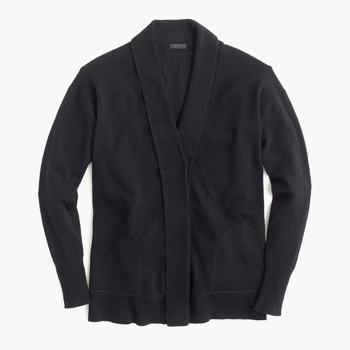 J.Crew Cashmere cardigan sweater with shawl collar