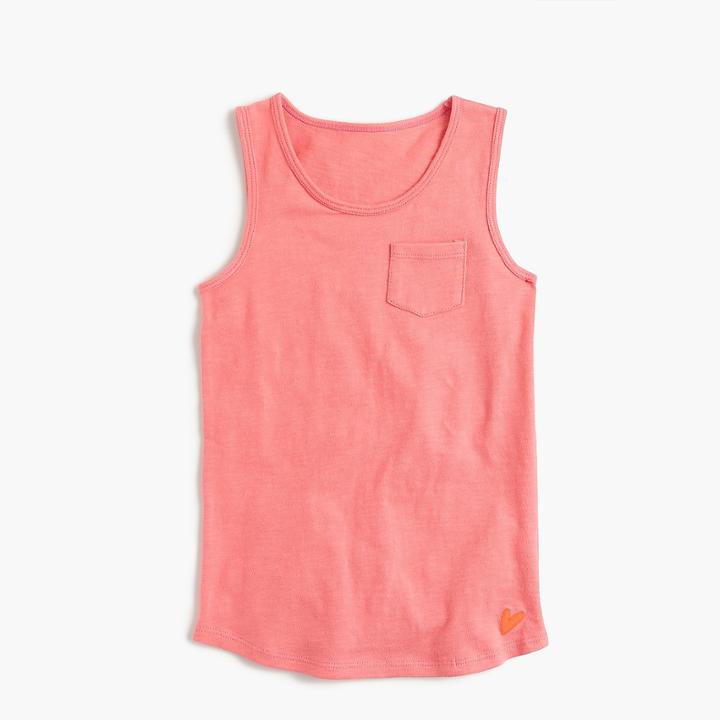 J.Crew Girls' pocket tank top