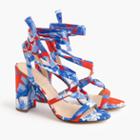 J.Crew Wrap-around heels (100mm) in Ratti Rio floral
