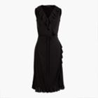 J.Crew Sleeveless ruffle wrap knit dress