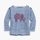 J.Crew Girls' SZ Blockprints for crewcuts elephant-print T-shirt