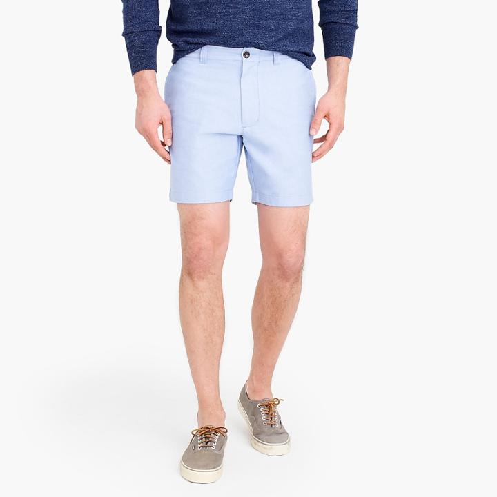 J.Crew 7 oxford short in blue