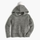 J.Crew Girls' pom-pom hoodie sweater