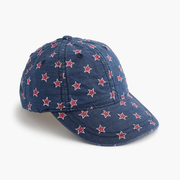 J.Crew Kids' star-printed baseball cap
