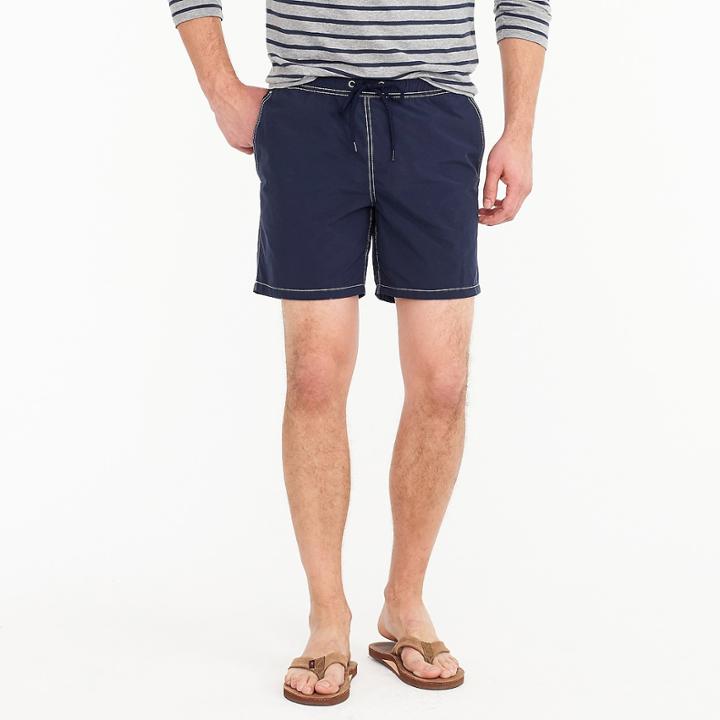 J.Crew 6 swim trunk in solid