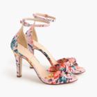 J.Crew Knotted high-heel sandals in Liberty floral