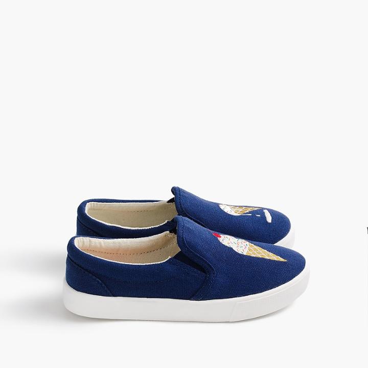 J.Crew Girls' slide sneakers in ice cream cones