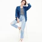 J.Crew Point Sur high-rise retro straight jean in light wash