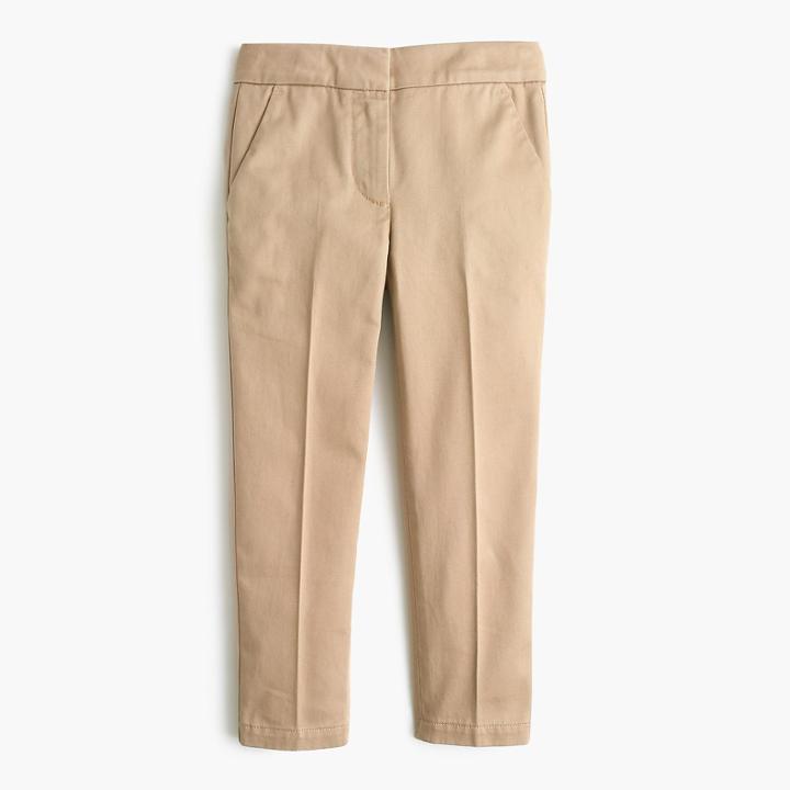 J.Crew Girls' slim chino pant