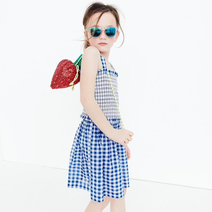 J.Crew Girls' two-piece dress in gingham