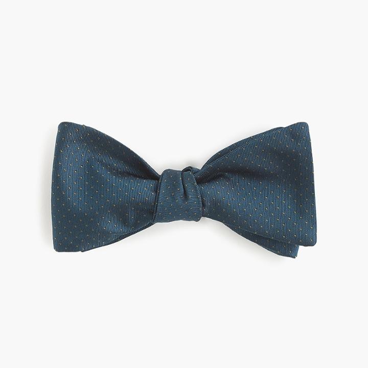 J.Crew Cotton bow tie in dot print