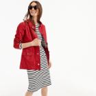 J.Crew Armor-Lux for J.Crew raincoat with striped lining