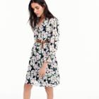 J.Crew J.Crew Mercantile drapey tie-front dress in French floral