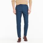 J.Crew Ludlow Slim-fit unstructured suit pant in blue cotton-linen