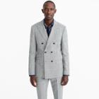 J.Crew Ludlow Slim-fit one-and-a-half-breasted suit jacket in Italian glen plaid wool-linen