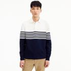 J.Crew 1984 rugby shirt in colorblock stripe