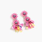 J.Crew Crystal flower earrings
