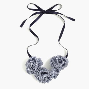J.Crew Girls' fabric flower necklace