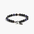 J.Crew Mikia bead bracelet in rainbow obsidian