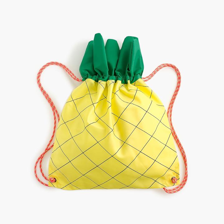 J.Crew Kids' pineapple-shaped drawstring bag