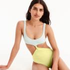 J.Crew Reversible knot-front one-piece swimsuit