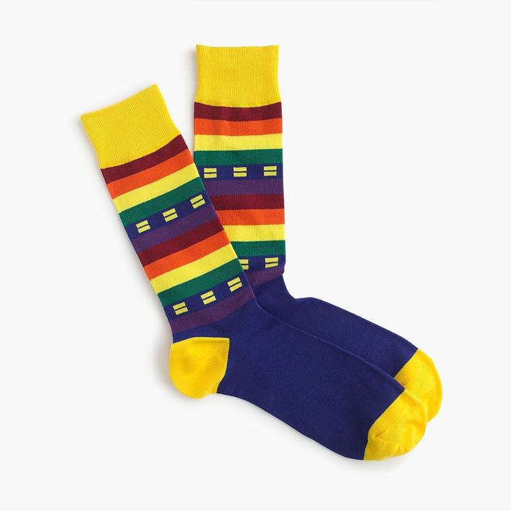J.Crew J.Crew X Human Rights Campaign Pride flag socks