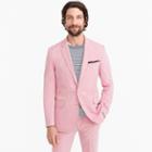 J.Crew Ludlow Slim-fit suit jacket in pink Italian cotton oxford